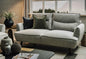 2 Seater Silver Fabric Sofa